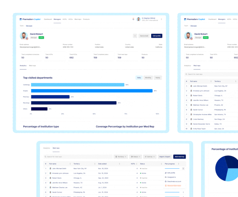 product hero section